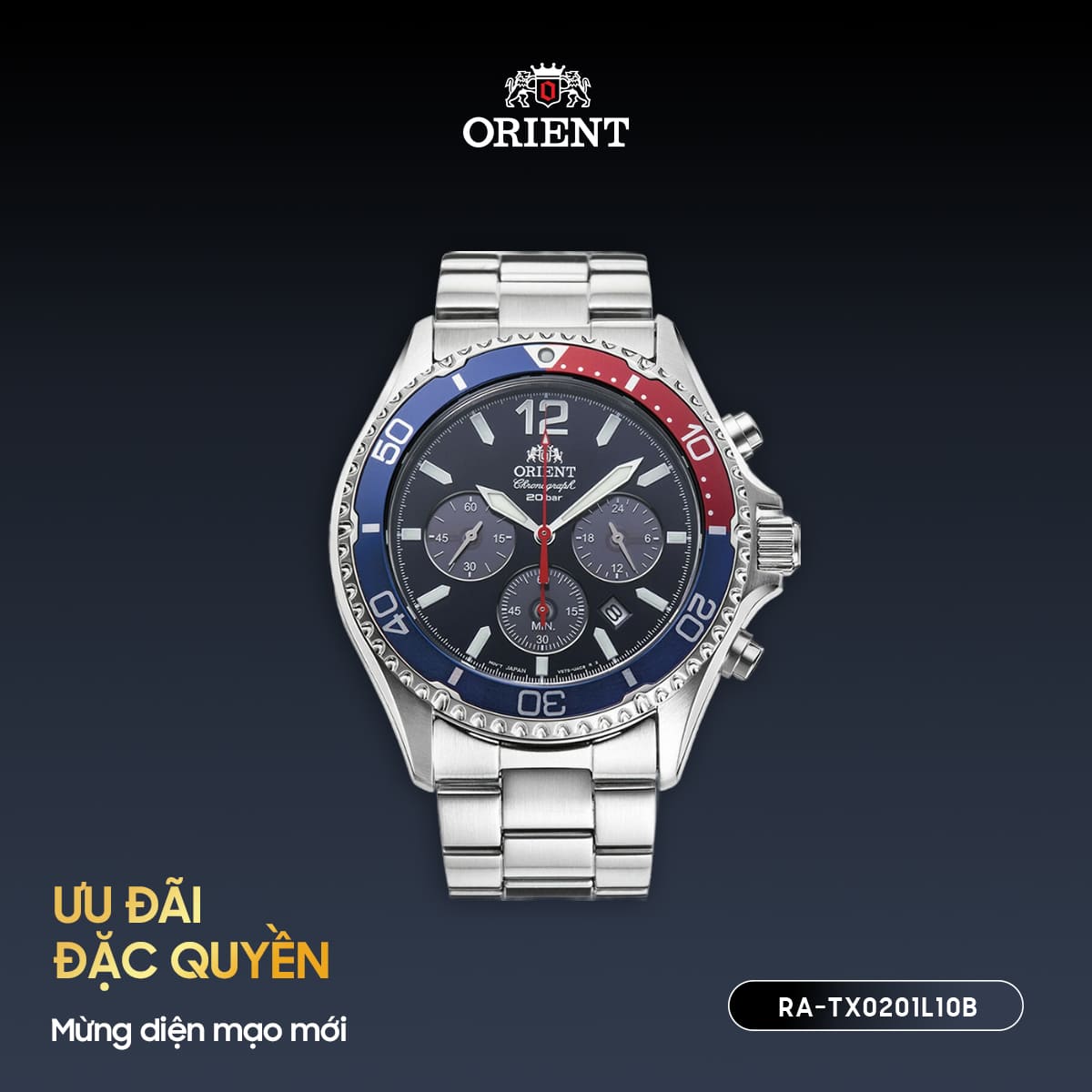 Đồng hồ nam Orient Sport Mako RA-TX0201L10B