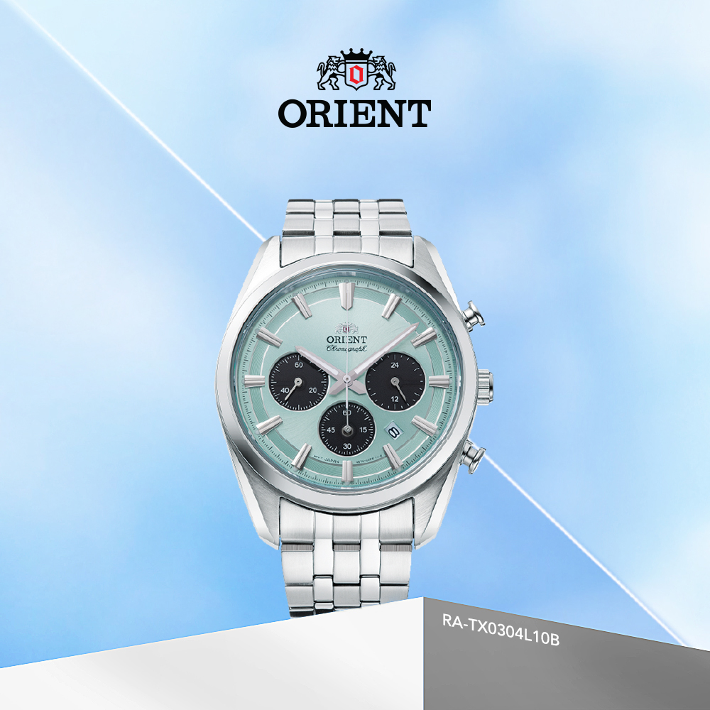 Orient Quartz Contemporary Chronograph Solar Powered mang thiết kế thể thao vô cùng tinh tế