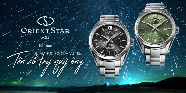 Orient Star M34 F8 Date – Dư âm rực rỡ của vũ trụ trên cổ tay quý ông