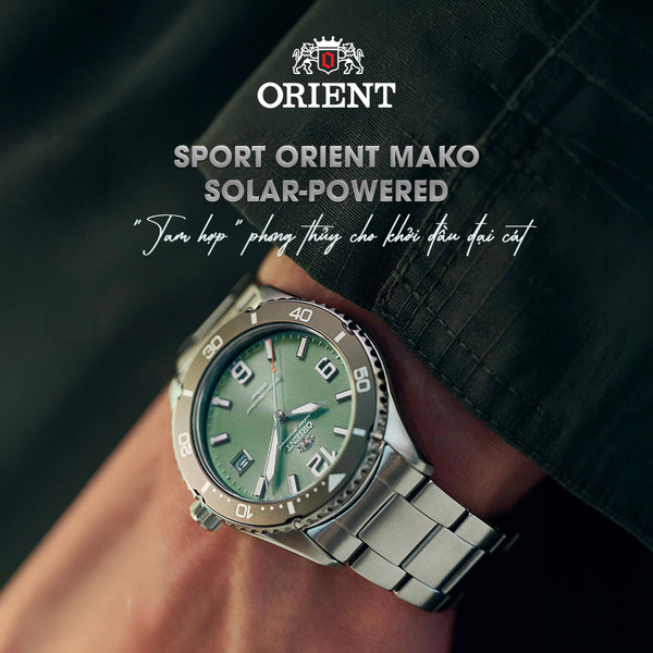 Sport Orient Mako Solar-Powered – “Tam hợp” phong thủy cho khởi đầu đại cát