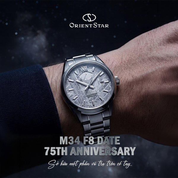 M34 F8 Date 75th Anniversary: Sở hữu một phần vũ trụ trên cổ tay