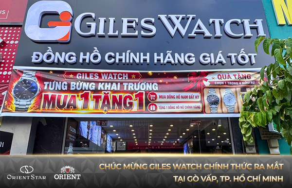 Giles Watch Ra Mắt Showroom Thứ 2 Tại Gò Vấp: Tọa Độ Mua Sắm Đồng Hồ Chính Hãng Mới Tại TP. Hồ Chí Minh
